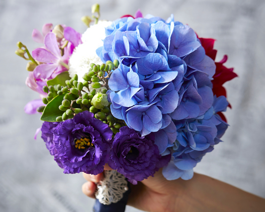 Luxury blue bouquet
